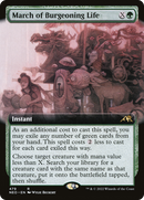 March of Burgeoning Life (Extended Art) (NEO-479) [Kamigawa: Neon Dynasty] Foil