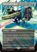 Salvation Engine (Borderless) (DFT-295) [Aetherdrift] Foil
