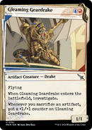 Gleaming Geardrake (Showcase) (MKM-361) [Murders at Karlov Manor] Foil