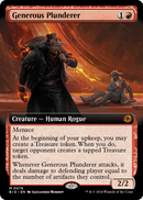 Generous Plunderer (Extended Art) (BIG-076) [The Big Score] Foil