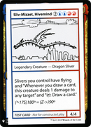 Sliv-Mizzet, Hivemind (CMB1-099) [Mystery Booster Playtest Cards 2019]