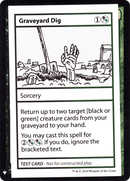 Graveyard Dig (CMB1-092) [Mystery Booster Playtest Cards 2019]