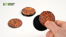 GamersGrass Battle Ready Toppers: Molten Lava 50mm