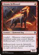 Akoum Hellhound (ZNR-133) [Zendikar Rising] Foil