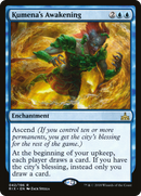 Kumena's Awakening (RIX-042) [Rivals of Ixalan] Foil