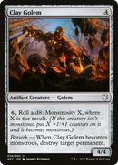 Clay Golem (AFC-058) [Forgotten Realms Commander]