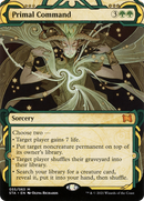 Primal Command (STA-055) (Showcase) (Borderless) [Strixhaven Mystical Archive] Foil