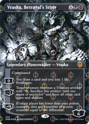 Vraska, Betrayal's Sting (Borderless) (Step-and-Compleat Foil) (ONE-442) (Showcase) [Phyrexia: All Will Be One] Foil
