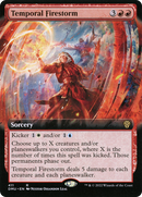 Temporal Firestorm (Extended Art) (DMU-411) [Dominaria United] Foil