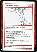 Trial and Error (CMB1-068) [Mystery Booster Playtest Cards 2019]