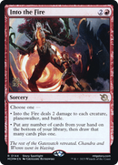 Into the Fire (PRE-144) [March of the Machine Promos] Foil