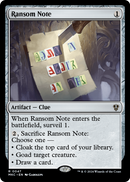 Ransom Note (MKC-047) [Murders at Karlov Manor Commander]