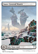 Snow-Covered Wastes (White Border) (MB2-121) [Mystery Booster 2]