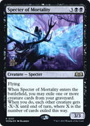 Specter of Mortality (PRE-107) [Wilds of Eldraine Promos] Foil