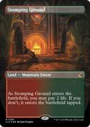 Stomping Ground (Borderless) (CLU-281) [Ravnica: Clue Edition] Foil