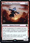 Reckless Stormseeker (PRE-157S) [Innistrad: Midnight Hunt Promos] Foil
