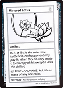 Mirrored Lotus (No PW Symbol) (CMB1-107) [Mystery Booster Playtest Cards 2021]