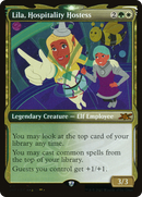 Lila, Hospitality Hostess (Showcase) (Galaxy Foil) (UNF-513) [Unfinity] Foil