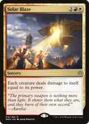 Solar Blaze (PPELD-216P) [Promo Pack: War of the Spark Promos] Foil