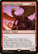 Opportunistic Dragon (ELD-133) [Throne of Eldraine] Foil