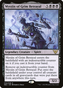 Myojin of Grim Betrayal (NEC-034) [Neon Dynasty Commander] Foil