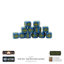 Bolt Action: Orders Dice Pack - Deep Blue (Yellow Symbols) [MTO]