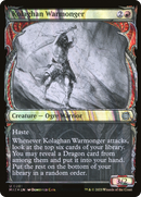 Kolaghan Warmonger (Halo Foil) (MAT-201) (Showcase) [March of the Machine: The Aftermath] Foil