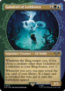 Galadriel of Lothlorien (Showcase) (Surge Foil) (LTR-813) (Borderless) [The Lord of the Rings: Tales of Middle-earth] Foil