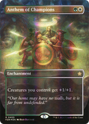 Anthem of Champions (Borderless) (Mana Foil) (FDN-405) [Foundations] Foil