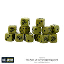 Bolt Action: D6 Dice Pack -   US Marine Corps Eagle, Globe & Anchor