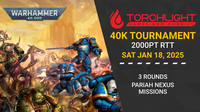 40K Tournament Ticket: 2000pts [Sat Jan 18, 2025]