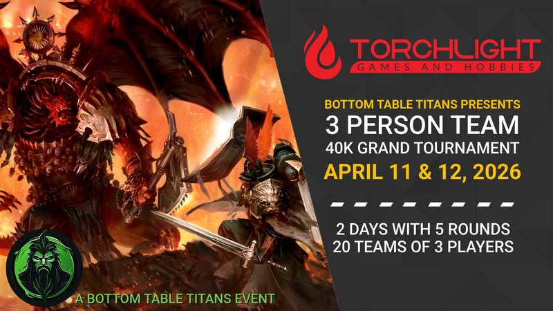40K 3-Person Team - Grand Tournament Ticket  [April 11-12, 2026]