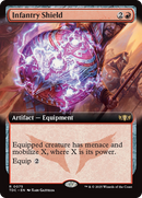Infantry Shield (Extended Art) (TDC-075) [Commander: Tarkir: Dragonstorm]