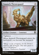 Staunch Throneguard (CMR-344) [Commander Legends] Foil