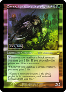 Savra, Queen of the Golgari (Retro Frame) (Serial Numbered) (RVR-381) [Ravnica Remastered] Foil