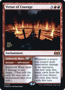 Virtue of Courage (PRE-157) [Wilds of Eldraine Promos] Foil