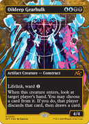 Oildeep Gearhulk (Borderless) (First-Place Foil) (DFT-550) [Aetherdrift] Foil