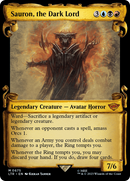 Sauron, the Dark Lord (Showcase Scrolls) (LTR-675) [The Lord of the Rings: Tales of Middle-earth] Foil