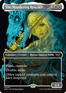 The Wandering Rescuer (Showcase) (DSK-351) (Borderless) [Duskmourn: House of Horror] Foil