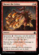 Skewer the Critics (RVR-124) [Ravnica Remastered] Foil