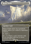 Minas Tirith (Borderless) (Surge Foil) (LTR-752) [The Lord of the Rings: Tales of Middle-earth] Foil