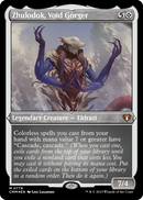 Zhulodok, Void Gorger (Display Commander) (Foil Etched) - Thick Stock (CMM-779) [Commander Masters] Foil