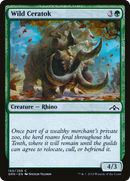 Wild Ceratok (GRN-150) [Guilds of Ravnica] Foil
