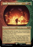 Gimli, Mournful Avenger (Showcase) (Surge Foil) (LTR-815) (Borderless) [The Lord of the Rings: Tales of Middle-earth] Foil