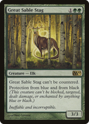 Great Sable Stag (M10-186) [Magic 2010] Foil