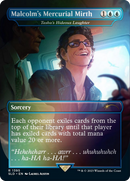Malcolm's Mercurial Mirth - Tasha's Hideous Laughter (Rainbow Foil) (SLD-1395★) (Borderless) [Secret Lair Drop] Foil
