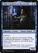Vhal, Candlekeep Researcher (CLB-102) [Commander Legends: Battle for Baldur's Gate] Foil