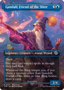 Gandalf, Friend of the Shire (PRE-401) (Borderless) [Tales of Middle-earth Promos] Foil
