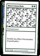 Maro's Gone Nuts (No PW Symbol) (CMB1-081) [Mystery Booster Playtest Cards 2021]