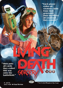 Living Death (Showcase) (DSC-373) (Borderless) [Duskmourn: House of Horror Commander] Foil
